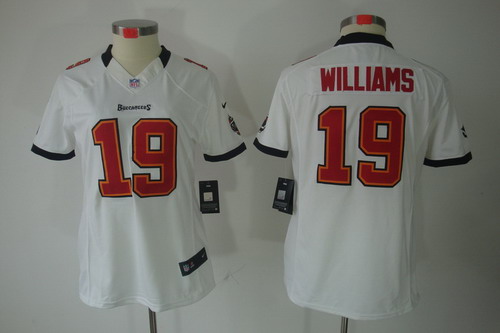 Women Nike Tampa Bay Buccaneers 19 Mike Williams White[Women Limited Jerseys]