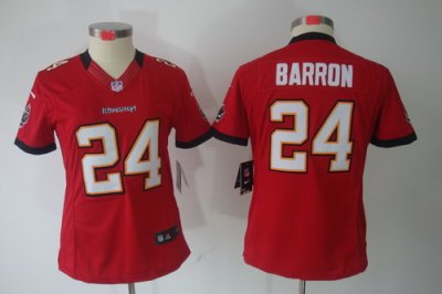 Women Nike Tampa Bay Buccaneers 24# Mark Barron Red[Women Limited Jerseys]