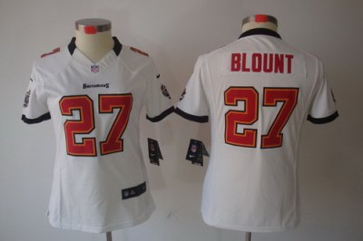 Women Nike Tampa Bay Buccaneers 27 LeGarrette Blount White Color[Women Limited Jerseys]