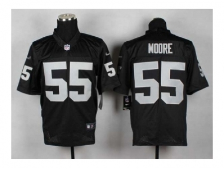 Nike Oakland Raiders 55 Sio Moore black Elite NFL Jersey