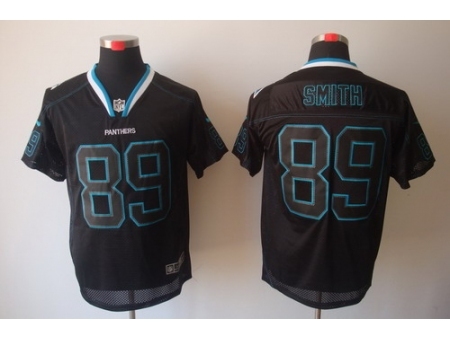 Nike Carolina Panthers 89 Steve Smith Black Elite Lights Out NFL Jersey