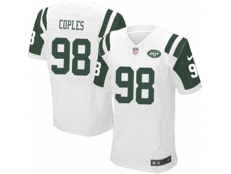 Nike New York Jets 98 Quinton Coples White Elite NFL Jersey