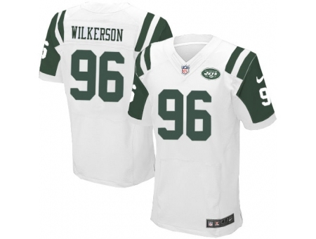 Nike New York Jets 96 Muhammad Wilkerson White Elite NFL Jersey