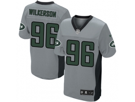 Nike New York Jets 96 Muhammad Wilkerson Grey Elite Shadow NFL Jersey