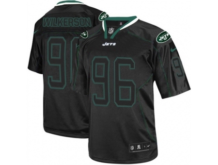 Nike New York Jets 96 Muhammad Wilkerson Black Elite Lights Out NFL Jersey