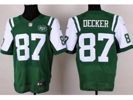 Nike New York Jets 87 Eric Decker Green Elite NFL Jersey