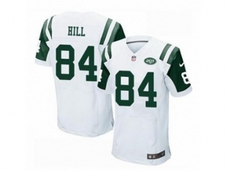 Nike New York Jets 84 Stephen Hill White Elite NFL Jersey