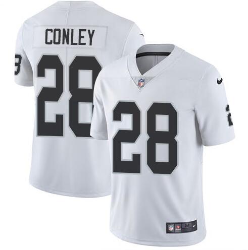 Mens Oakland Raiders #28 Gareon Conley White Rush Limited Jersey