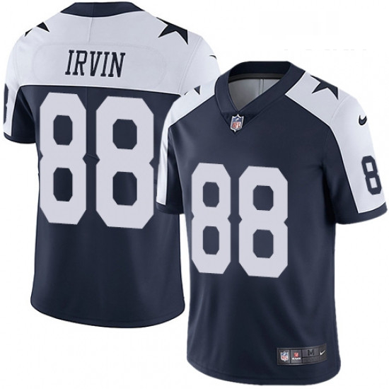 Youth Nike Dallas Cowboys 88 Michael Irvin Navy Blue Throwback Alternate Vapor Untouchable Limited P