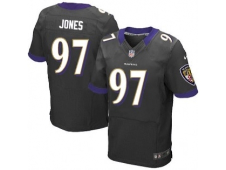 Nike Baltimore Ravens 97 Arthur Jone Black Elite NFL Jersey