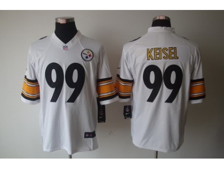 Nike Pittsburgh Steelers 99 Brett Keisel White Limited NFL Jersey