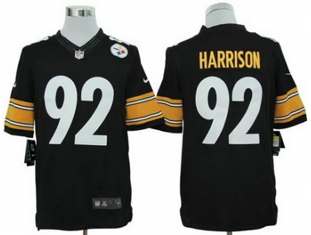 Nike Pittsburgh Steelers 92 James Harrison Black Limited NFL Jersey