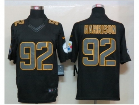 Nike Pittsburgh Steelers 92 James Harrison Black Limited Impact NFL Jersey