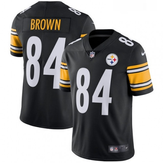 Youth Nike Pittsburgh Steelers 84 Antonio Brown Black Team Color Vapor Untouchable Limited Player NF