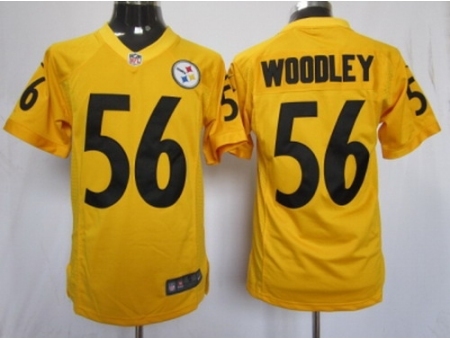 Nike Pittsburgh Steelers 56 Lamarr Woodley yello Limited NFL Jersey