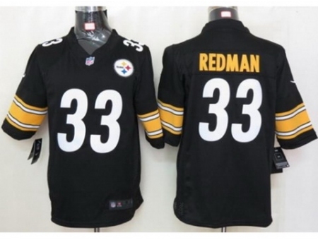 Nike Pittsburgh Steelers 33 Isaac Redman black Limited NFL Jersey