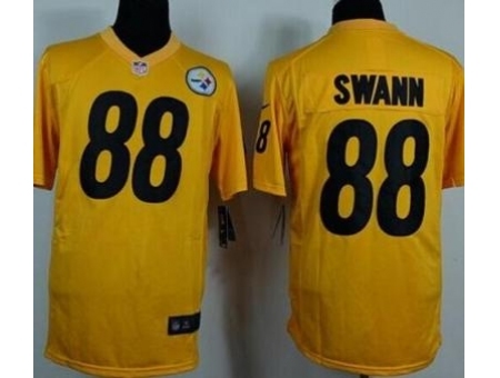 Nike Pittsburgh Steelers 88 Lynn Swann Yellow Game NFL Jersey