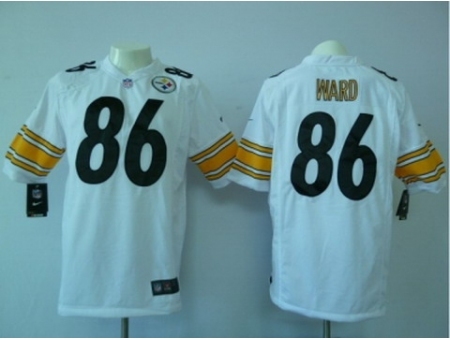 Nike Pittsburgh Steelers 86 Hines Ward White Game NFL Jersey