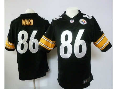 Nike Pittsburgh Steelers 86 Hines Ward Game Black NFL Jersey