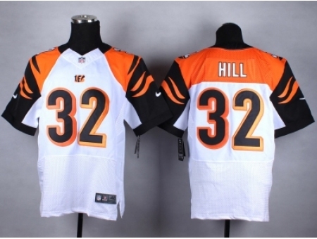 Nike Cincinnati Bengals 32 Jeremy Hill White Elite NFL Jersey