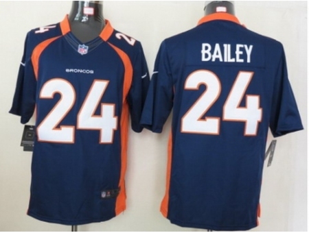 Nike Denver Broncos 24 Champ Bailey Blue Limited NFL Jersey