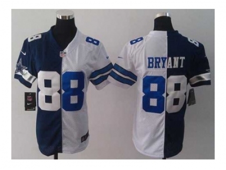 Nike Women Jerseys Dallas Cowboys #88 Bryant white-blue[Elite split]