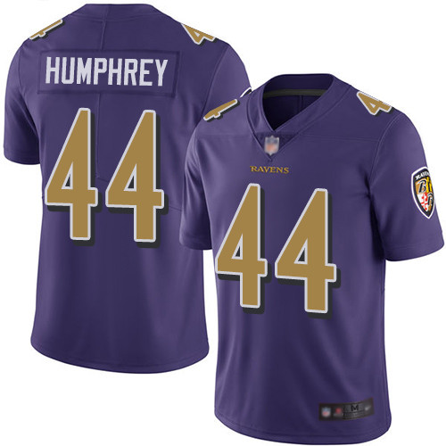 Ravens 44 Marlon Humphrey Purple Mens Stitched Football Limited Rush Jersey