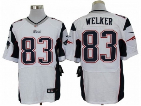 Nike New England Patriots 83 Wes Welker white Elite NFL Jersey