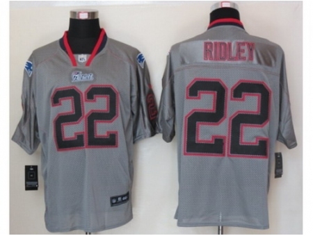 Nike New England Patriots 22 Stevan Ridley Grey Elite Lights Out NFL Jersey