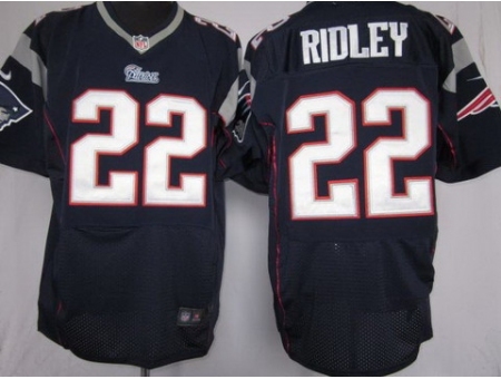 Nike New England Patriots 22 Stevan Ridley Blue Elite Nike NFL Jersey