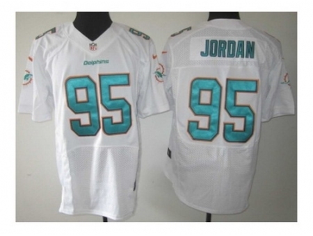 Nike Miami Dolphins 95 Dion Jordan white Elite NFL Jersey