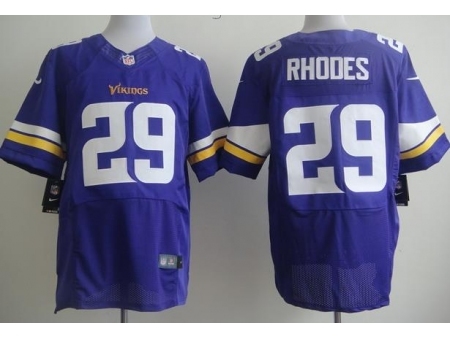 Nike Minnesota Vikings 29 Xavier Rhodes Purple Elite NFL Jersey