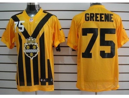 Nike Pittsburgh Steelers 75 Joe Greene Yellow Elite 1933s Throwback NFL Jersey