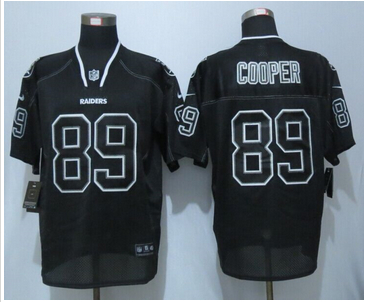 Nike Oakland Raiders #89 Amari Cooper Lights Out Black Elite Jerseys