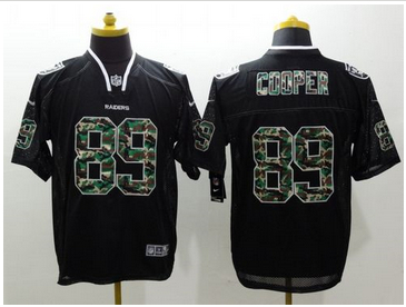 Nike Oakland Raiders #89 Amari Cooper Black Mens Stitched NFL Elite Camo Fashion Jersey