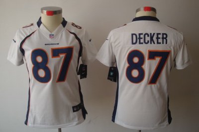 Women Nike Denver Broncos 87 Decker White Color[NIKE LIMITED Jersey]