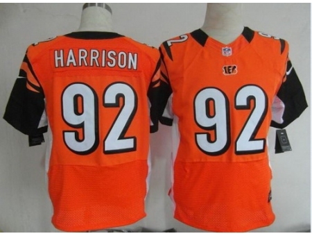 Nike Cincinnati Bengals 92 James Harrison Orange Elite NFL Jersey