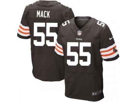 Nike Cleveland Browns 55 Alex Mack Brown Elite NFL Jersey