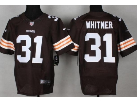 Nike Cleveland Browns 31 Donte Whitner Brown Elite NFL Jersey