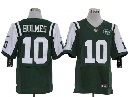 Nike New York Jets 10 Santonio Holmes green Elite NFL Jersey