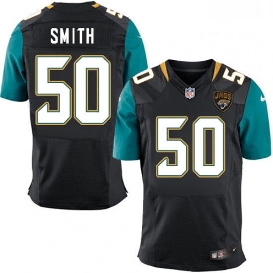 Men Nike Jacksonville Jaguars 50 Telvin Smith Black Alternate Vapor Untouchable Elite Player NFL Jer