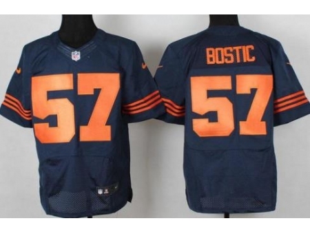 Nike Chicago Bears 57 Jon Bostic Blue Elite Orange Number NFL Jersey