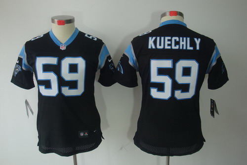 Women Nike Carolina Panthers 59# Kuechly Black Color[Women Limited Jerseys]