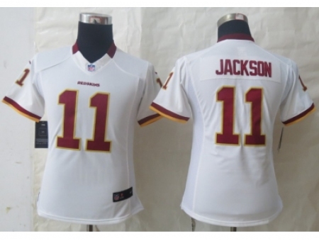 Nike Women Washington Red Skins #11 Jackson white Jerseys