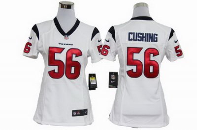 Women Nike Houston Texans #56 Brian Cushing White Jerseys