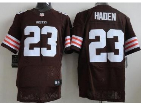 Nike Cleveland Browns 23 Joe Haden Brown Elite NFL Jersey