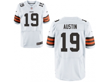 Nike cleveland browns 19 Miles Austin White Elite NFL Jersey