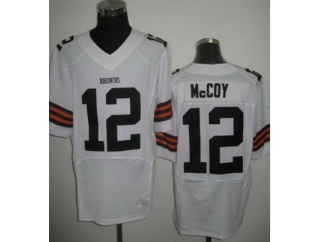 Nike Cleveland Browns 12 Colt Mccoy White Elite NFL Jersey