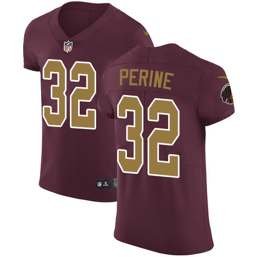 Nike Redskins #32 Samaje Perine Burgundy Red Alternate Mens Stitched NFL Vapor Untouchable Elite Jer