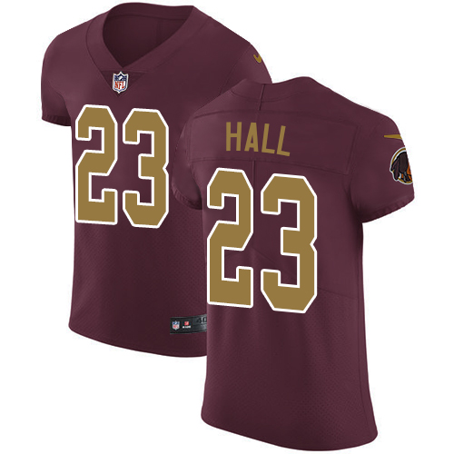 Nike Redskins #23 DeAngelo Hall Burgundy Red Alternate Mens Stitched NFL Vapor Untouchable Elite Jer